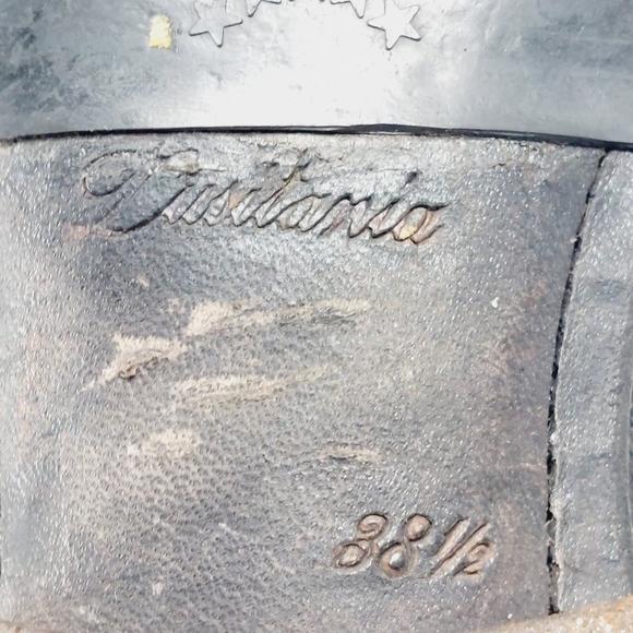 Tusitania Black Leather Almond Toe Lace Up Women's Ankle Boots i 303 - Picture 9 of 13